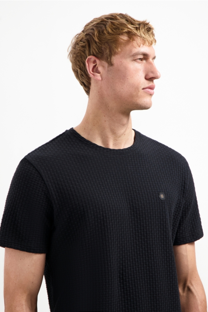 GESTRUCTUREERD T SHIRT 29360791 020 BLACK